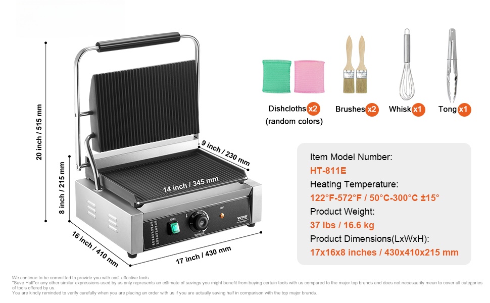 Kaupallinen paninigrilli työtasolla käytössä