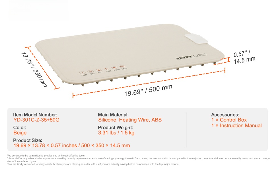 Silikoninen sähköinen lämpöalusta käytössä