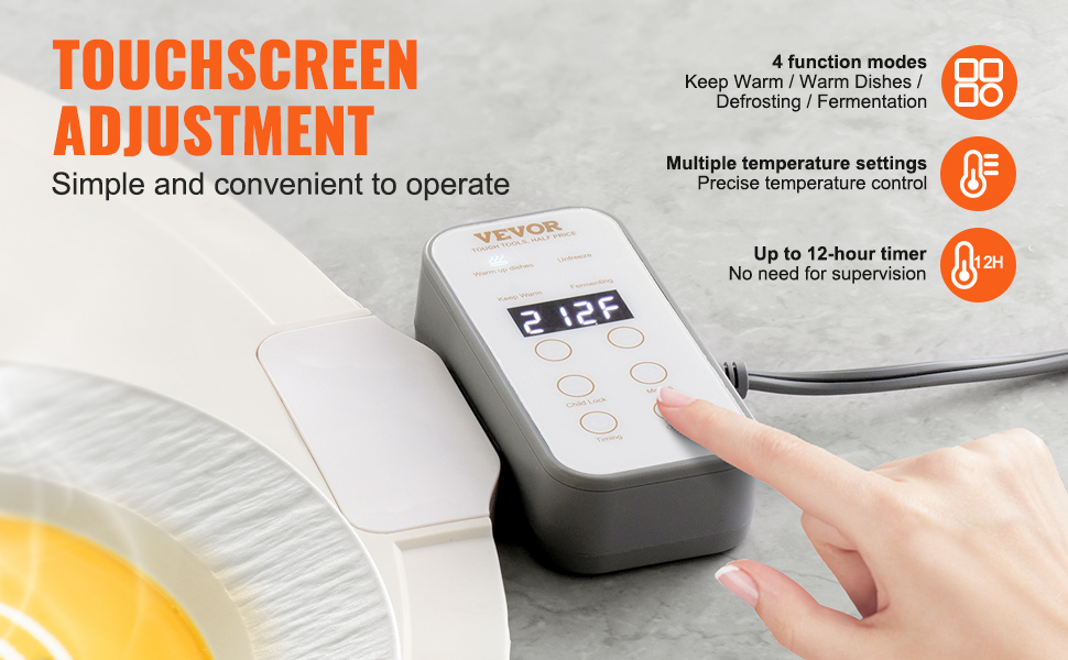 Lämmitysalustan kosketusnäyttö