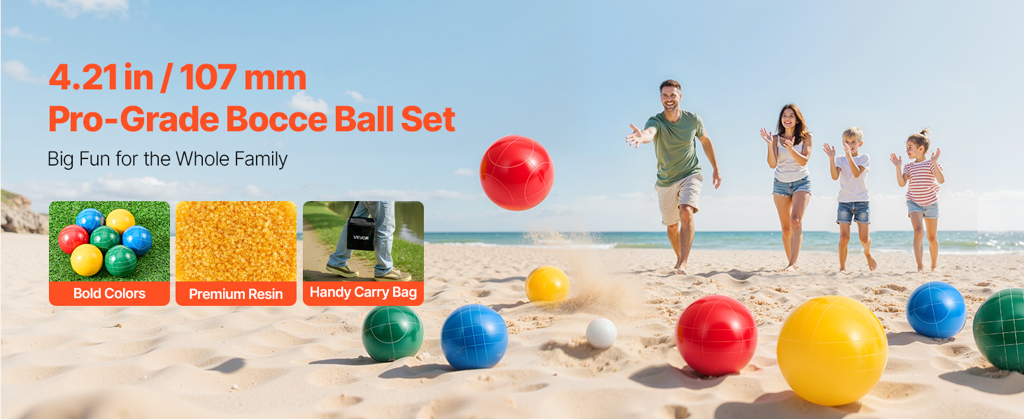 Bocce-pallot setissä