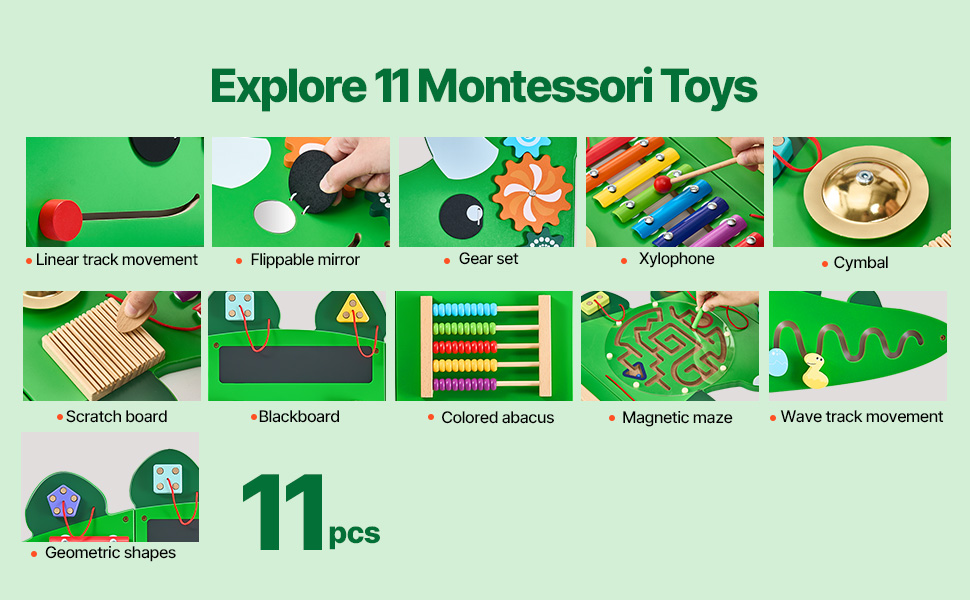 Montessori-aktiviteettiseinä lapsille