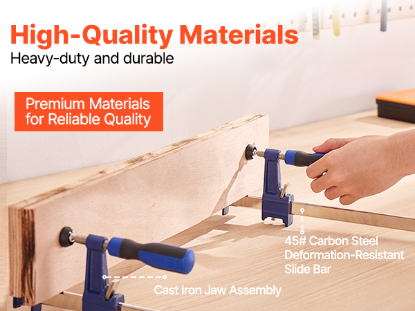 Palkkipuristin käytössä – puutyöprojekti