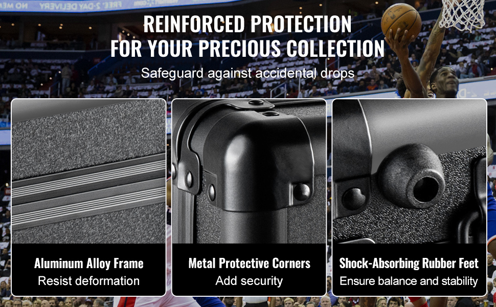 Alumiininen runko ja vahvistetut kulmat