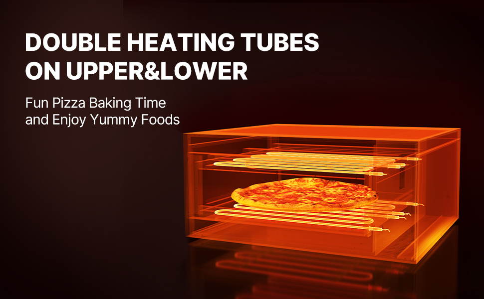 Pizzauuni käytössä ja paistotulos