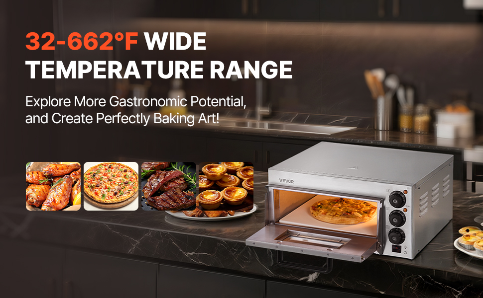 Pizzauunin lämpötila- ja aikasäätimet