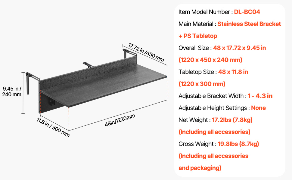 Parvekekaidepöytä käytössä