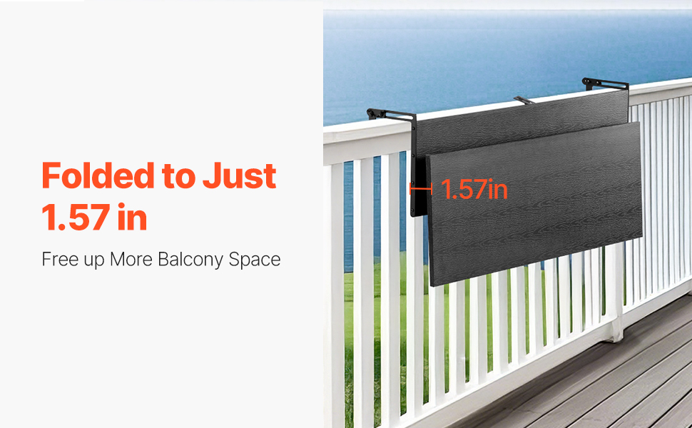 Taitettava parvekepöytä