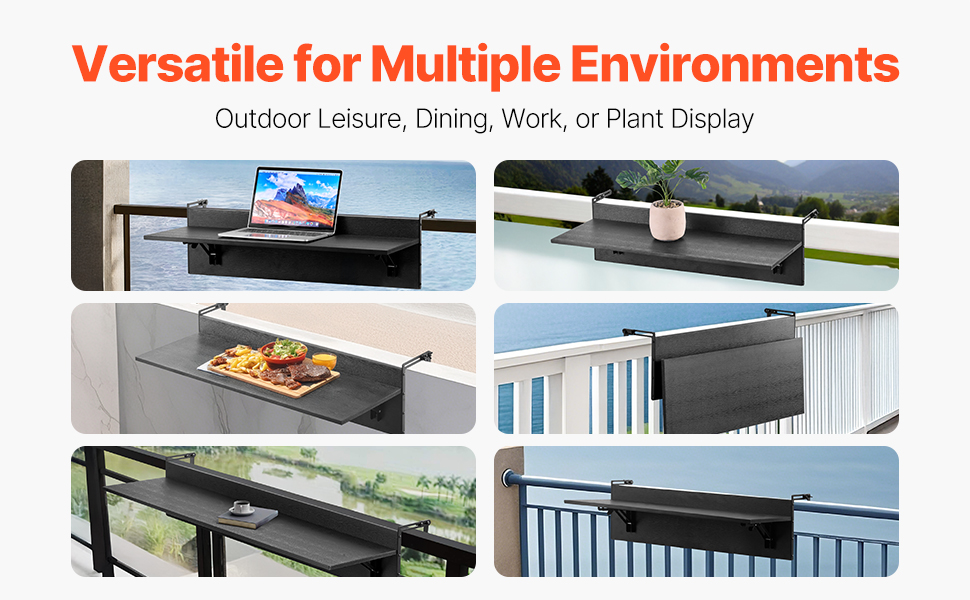 Monikäyttöinen parvekepöytä ulkokäyttöön