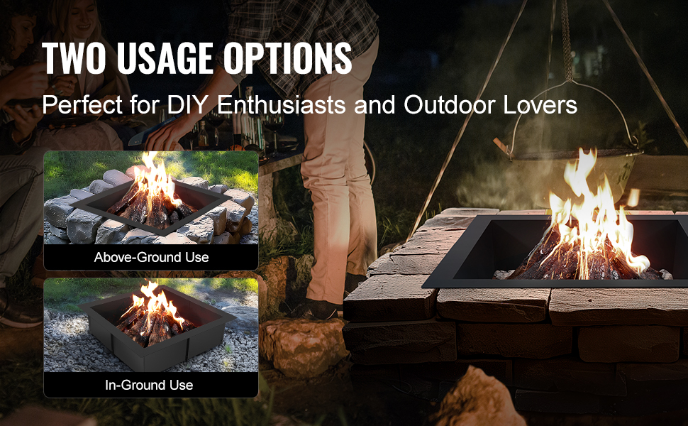 Tilava sisäosa puun polttamiseen