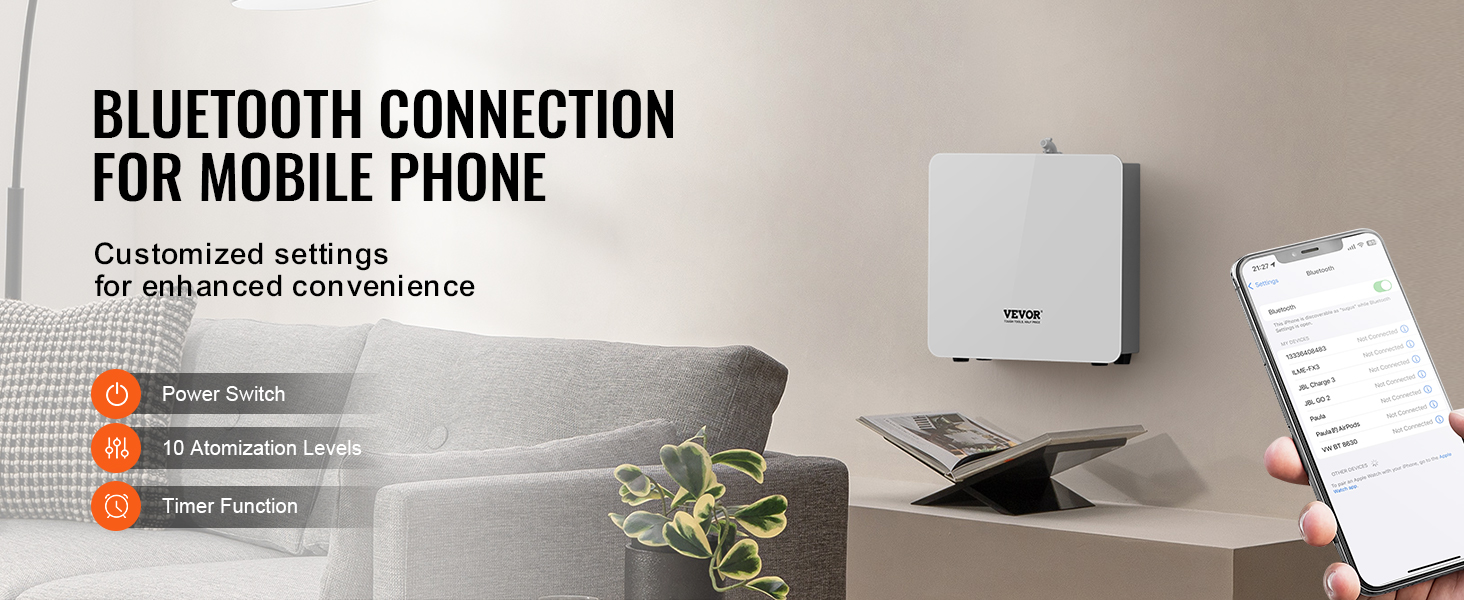 Bluetooth-ohjattava tuoksukone