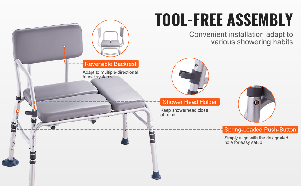 Helppo asennus ja selkänojan kääntö