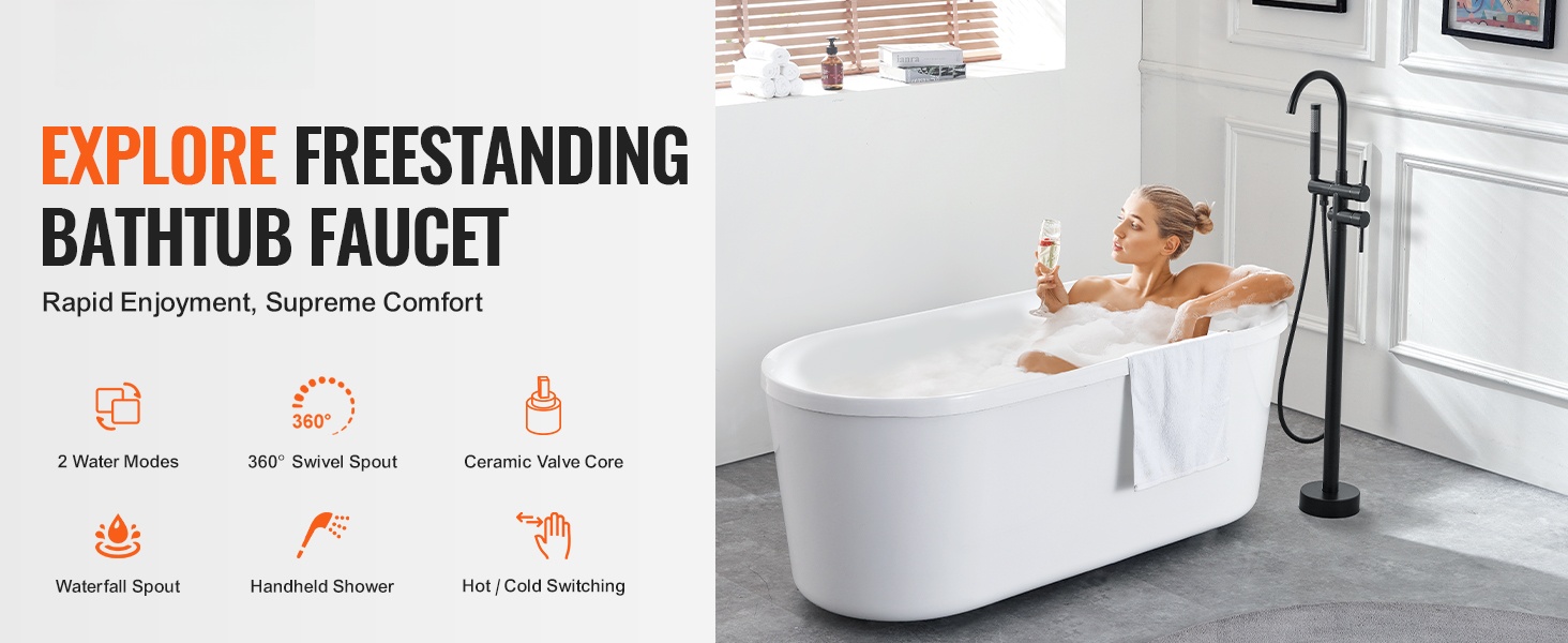 Vapaasti seisova ammeen hana, yleiskuva