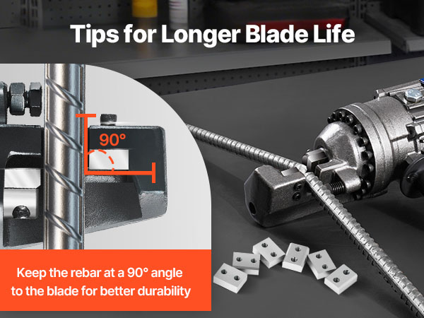 Betoneteräsleikkurin vaihtoterät kuva 10