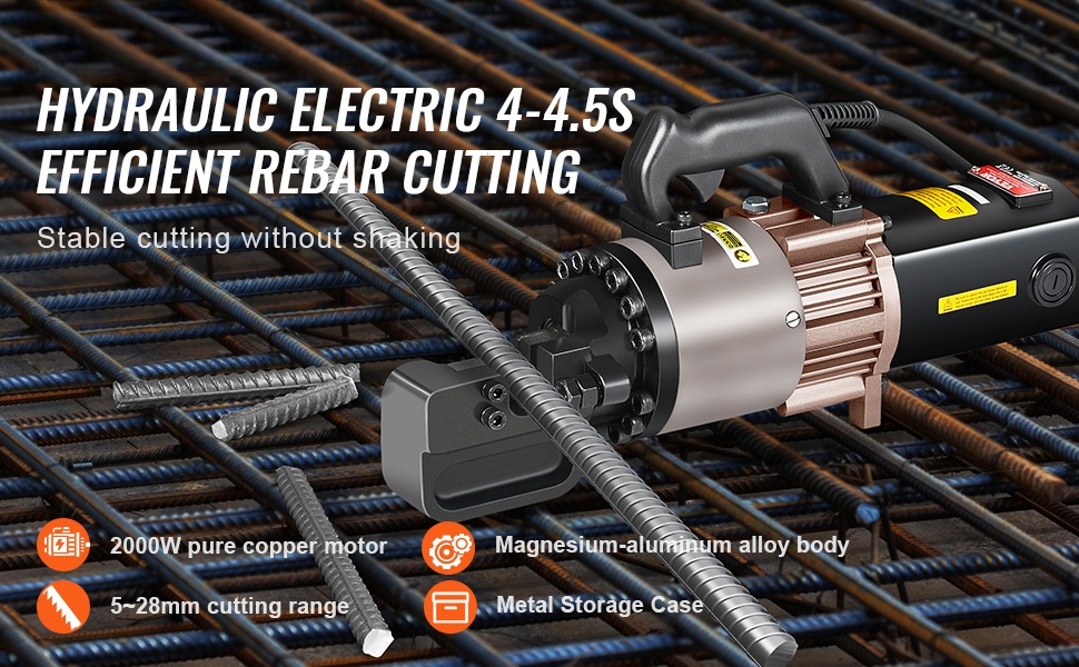 Sähköinen hydraulinen raudoitusleikkuri yleiskuva