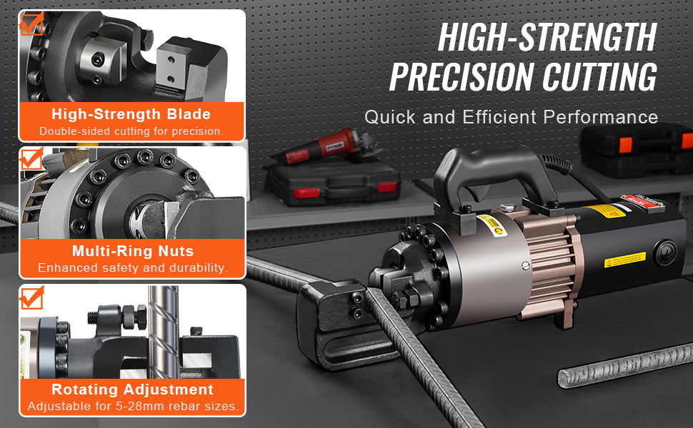 Raudoitusleikkuri käytössä, leikkuualue