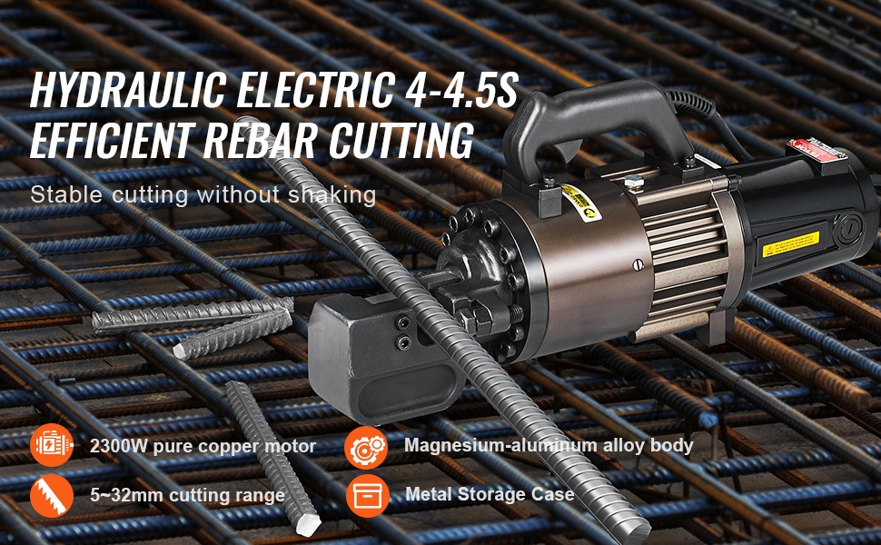 Sähkökäyttöinen hydraulinen harjateräsleikkuri yleiskuva