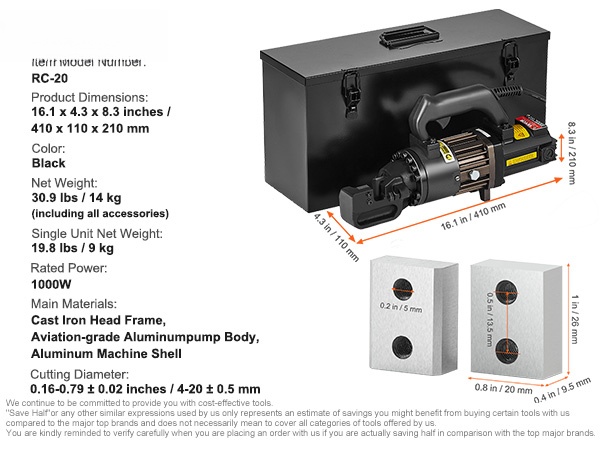 Raudoitusleikkuri ja varusteet