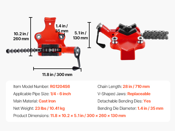 Penkkiketjuruuvipenkin mittapiirros