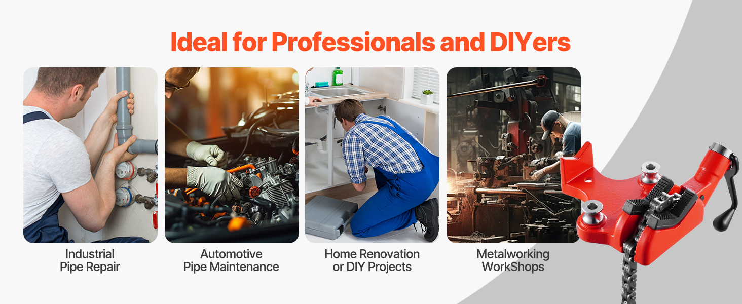 Käyttökohteet: putkityöt ja korjaukset