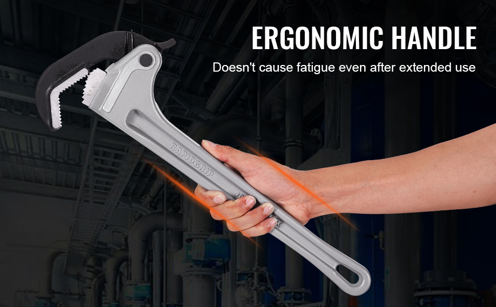 Ergonominen H-muotoinen kahva putkiavaimessa