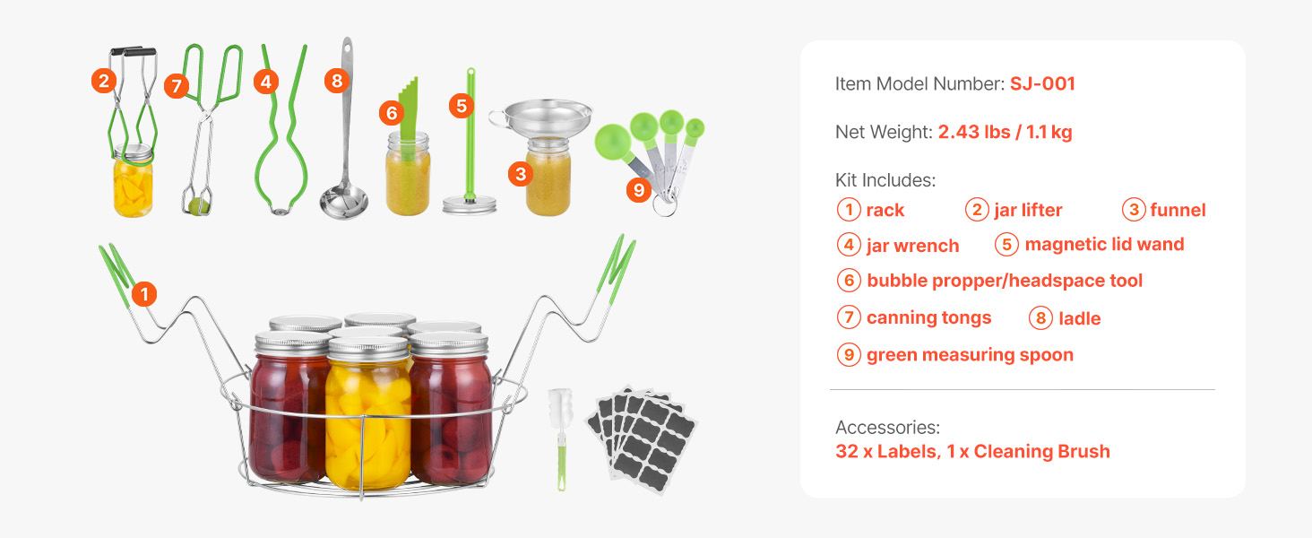 Säilöntätarvikkeiden kokonaisuus