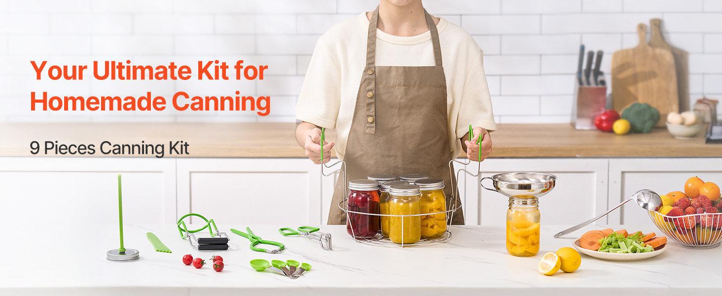 Säilöntätarvikesetti, 9 osaa