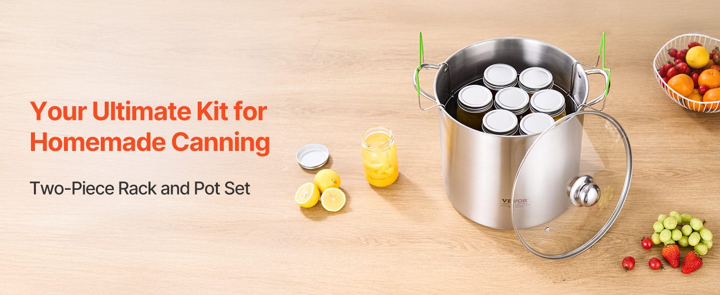 Säilöntäkattila ritilällä ja lasikannella