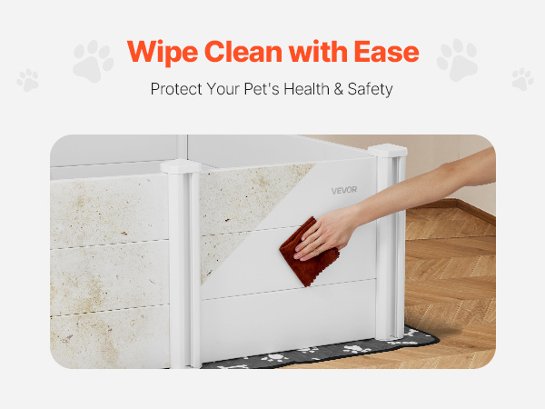Puhdistettava pentuaitaus