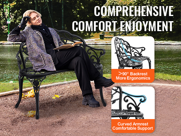 Ergonomiset käsinojat penkissä