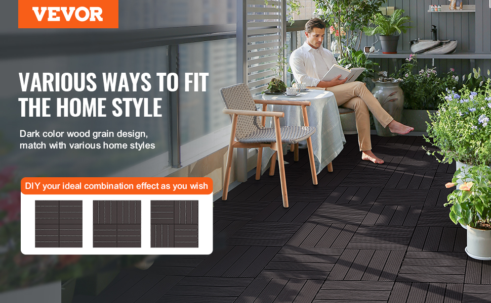 Toisiinsa lukittuvat terassilaatat, yleiskuva