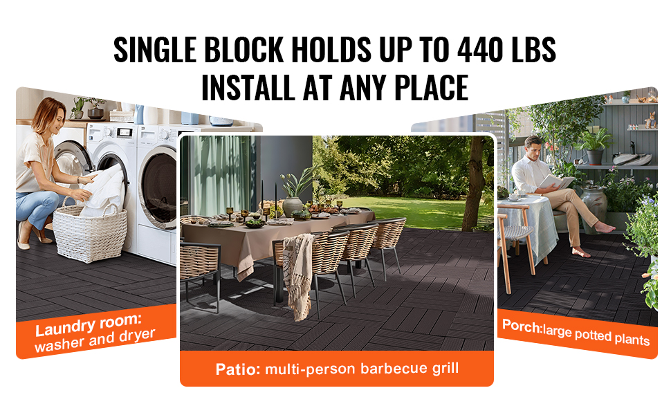 Helppo asennus napsauttamalla laatoista