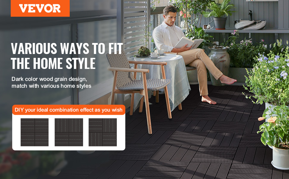 Liitettävät terassilaatat puukuvioidulla pinnalla