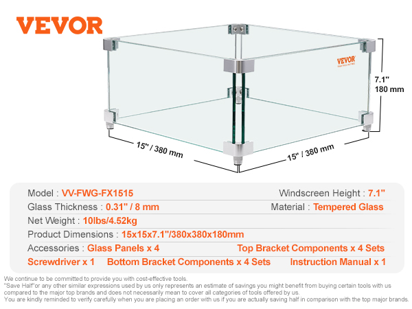 Neliönmuotoinen tuulensuoja ulkokäyttöön