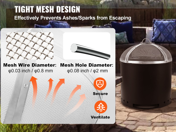 Kestävä teräskansi tulipesälle