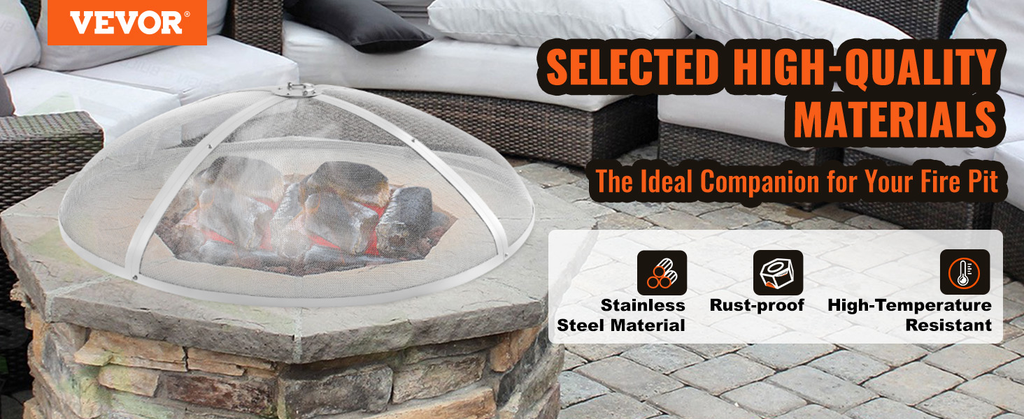 Pyöreä kipinäsuoja tulisijalle