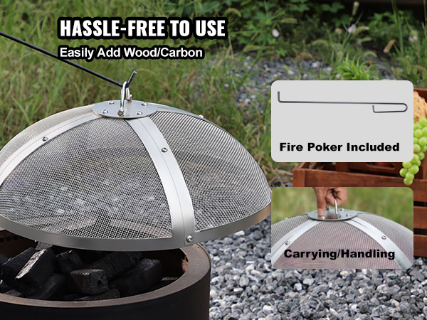 Tulisijan kipinäsuojan verkkoyksityiskohta