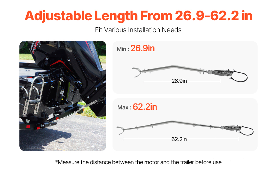 Säädettävä peräpeilin tuki eri trailereille