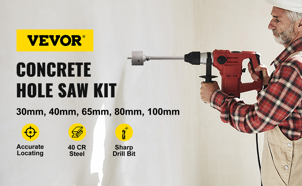 Betonireikäsahan teräsarja