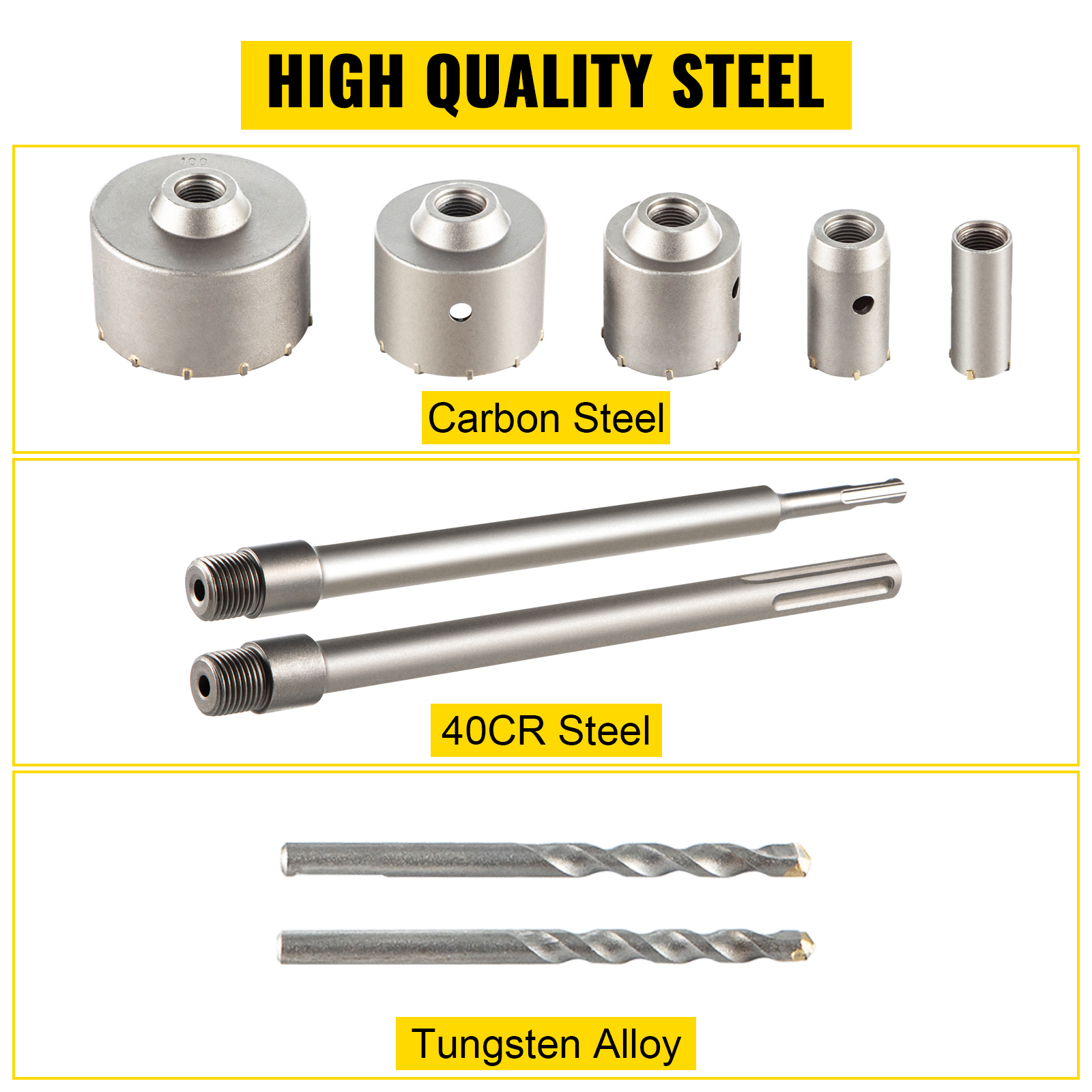 Kestävä hiiliteräksinen rakenne