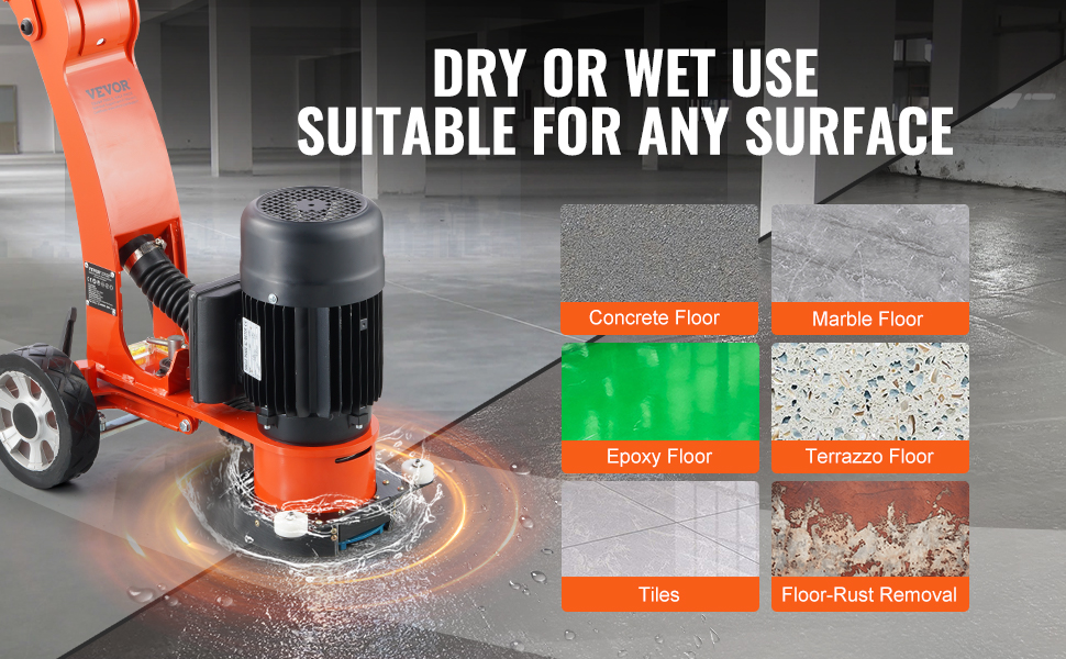 Betonilattiahiomakone eri rakennuskohteissa