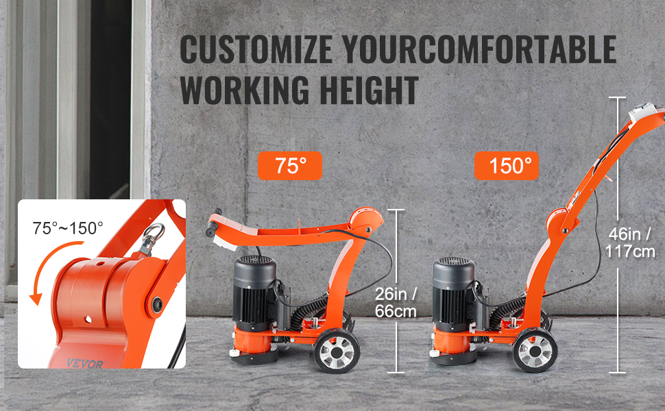 Betonilattiahiomakone eri lattiapintojen hiontaan