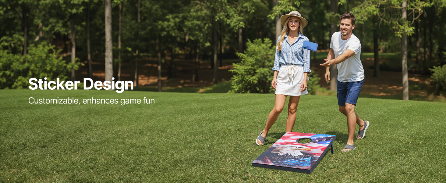 Cornhole-pelilaudan kuviovaihtoehdot