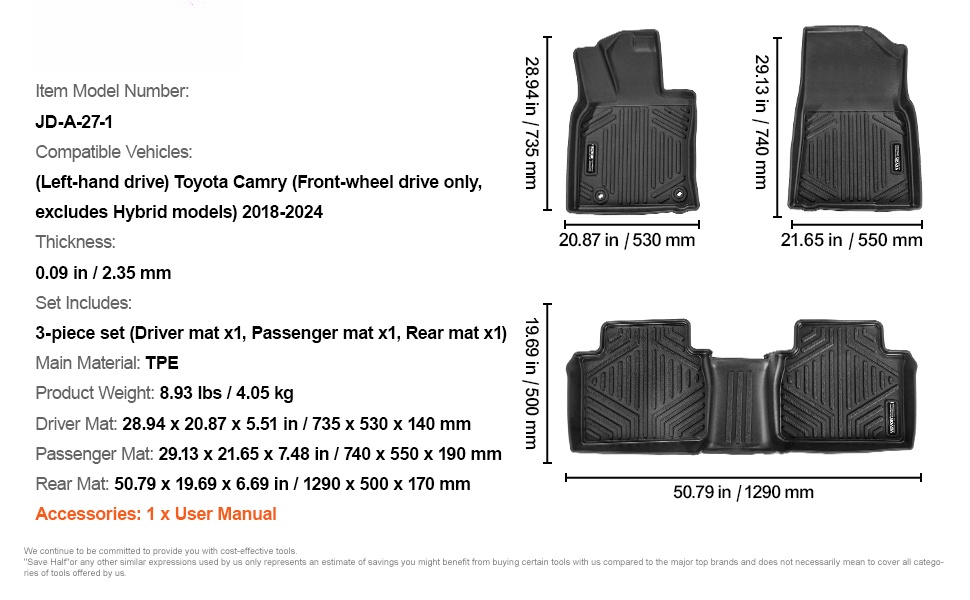 Lattiamatot ajoneuvossa