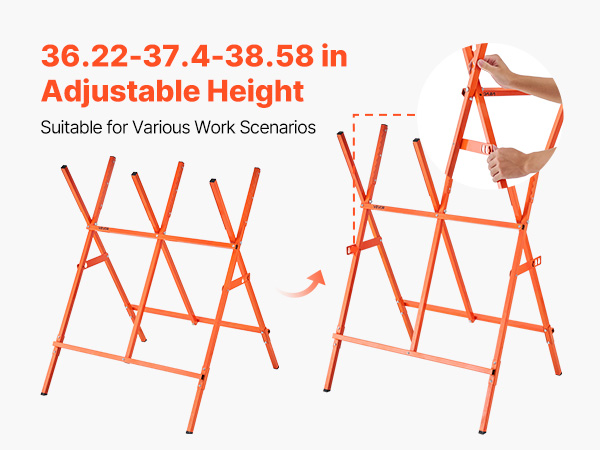 Sahapukki eri korkeussäädöillä