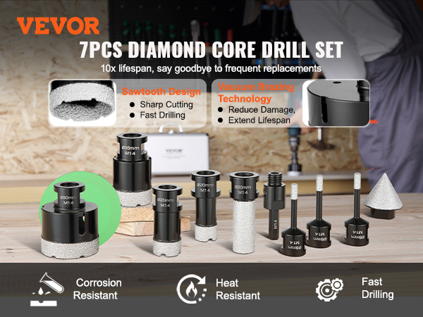 Timanttiporalaikat eri kokoisina