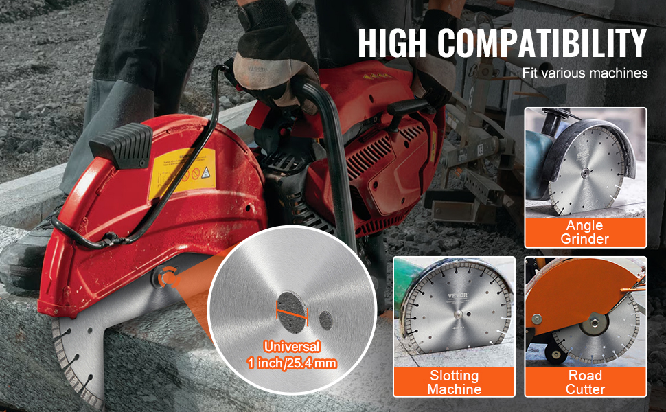 Yleiskäyttöinen timanttiterä 25.4 mm keskireiällä