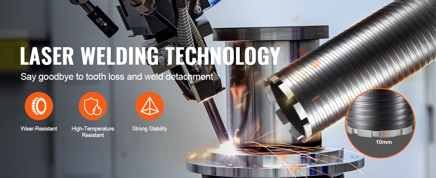 Laserhitsattu timanttiporanterä