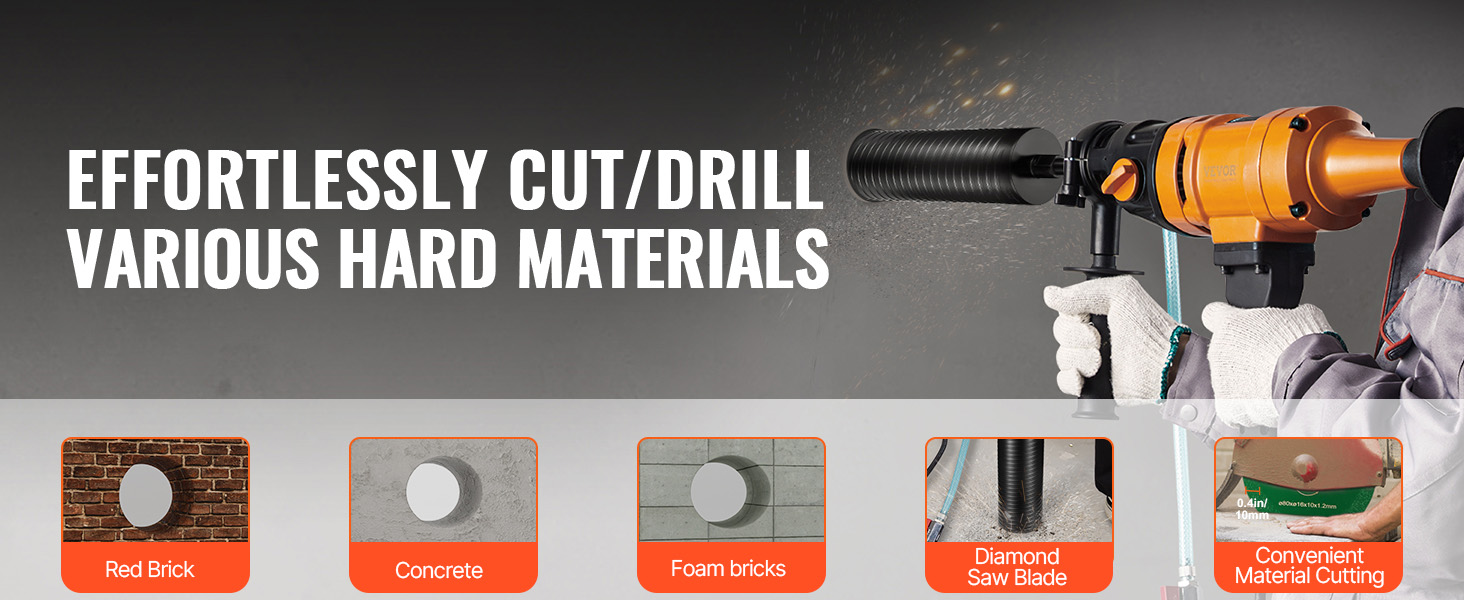 Poraus tiileen ja betoniin