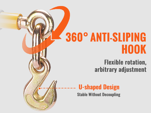 U-muotoinen koukku käytössä