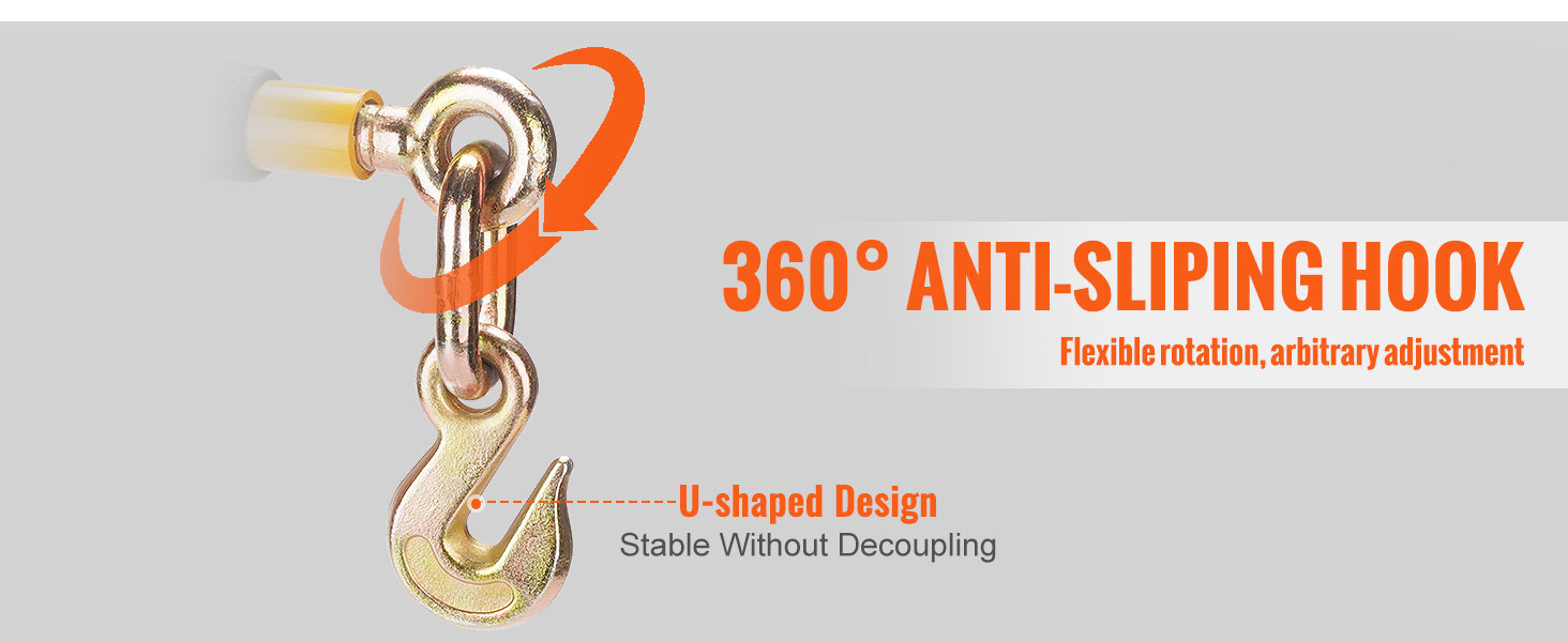 360° kääntyvät koukut